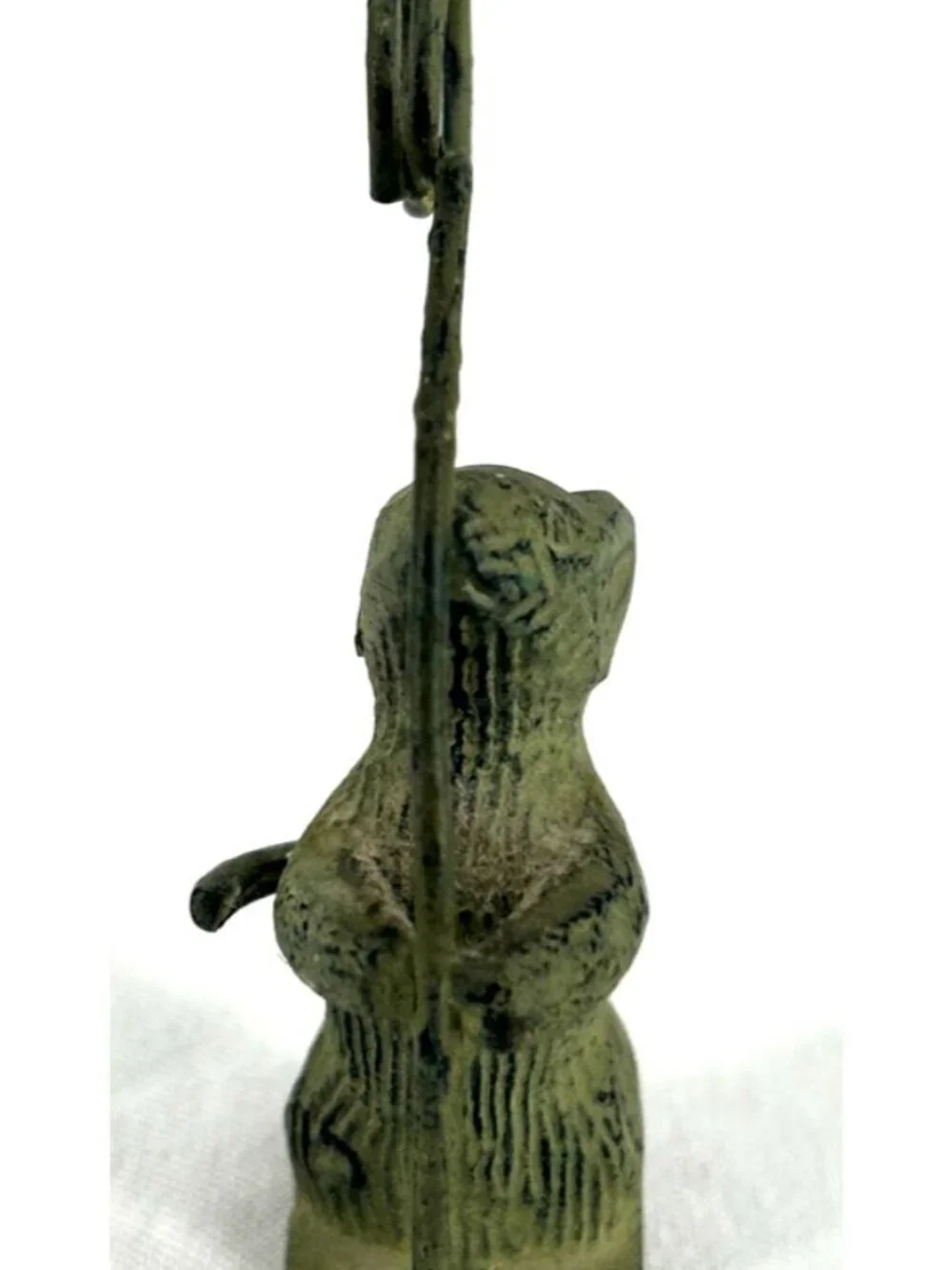 Cast Iron Mouse With Wire Card Picture Holder Decoration 3